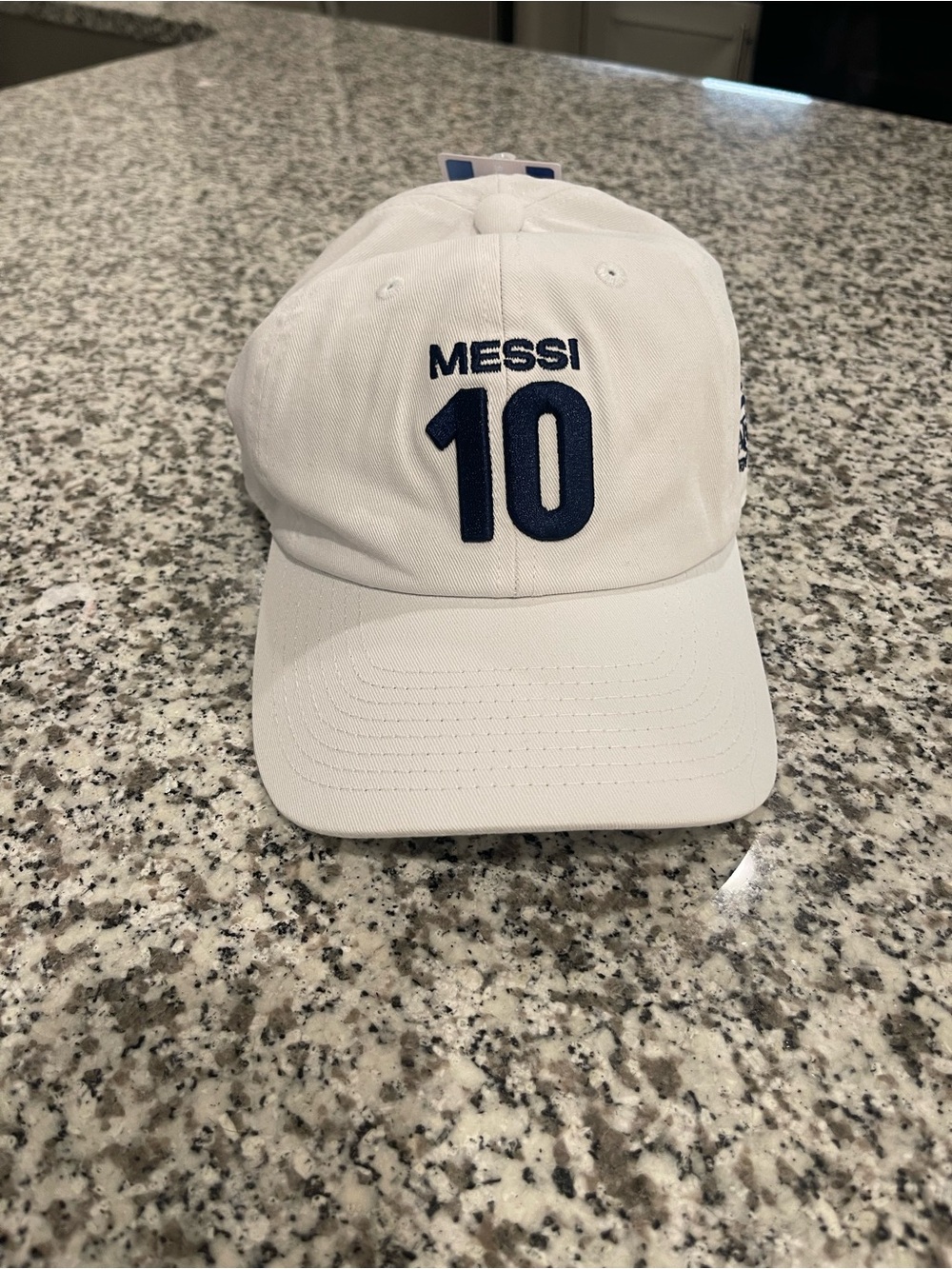 AFA Argentina Lionel Messi 10 Cap Hat White One Size Licensed WORLD CUP GEAR